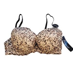 PARAMOUR Leopard Lace Mega Push Up Bra Size 36C